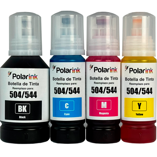 Kit 4 Botellas de Tinta Compatible con 504 de Epson 127ml