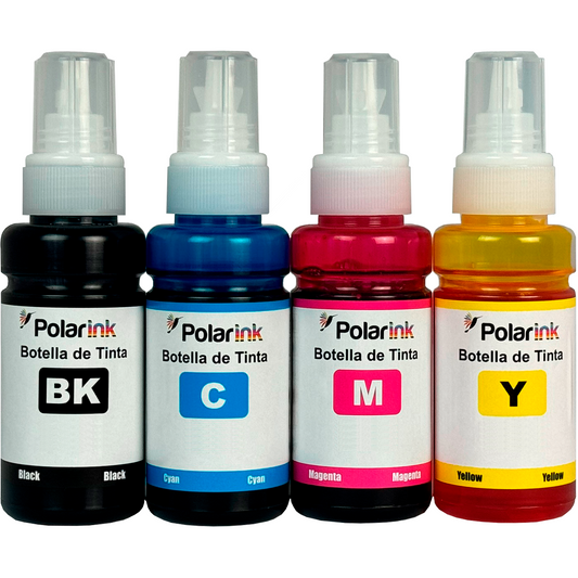 Kit 4 Botellas de Tinta Compatible con 664 de Epson 70ml c/u