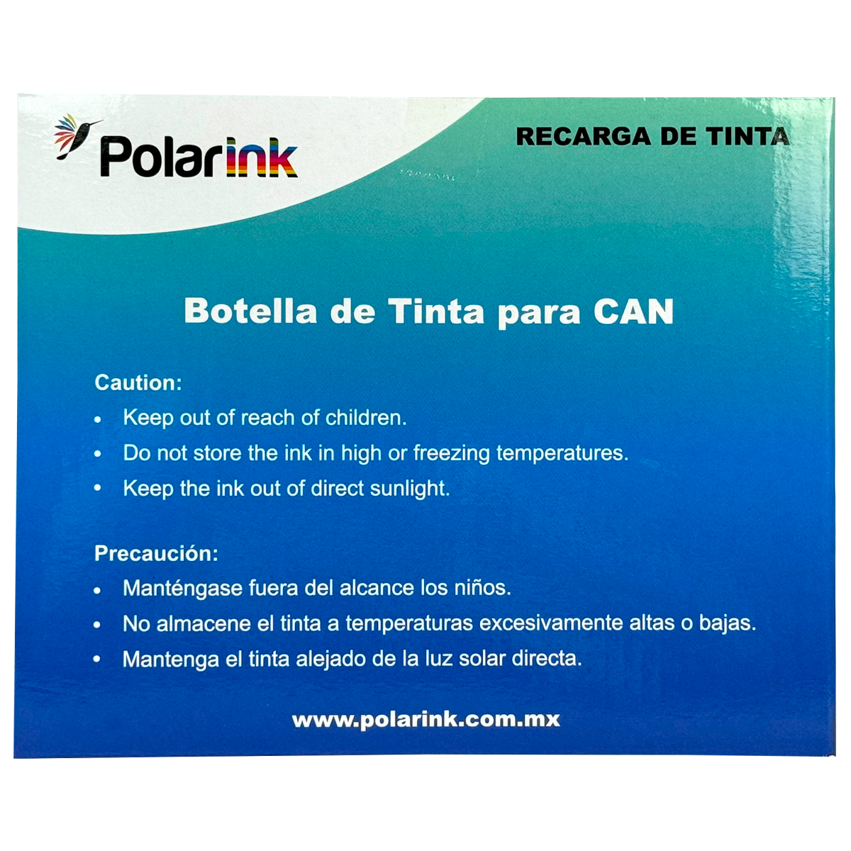 Kit 4 Botellas de Tinta Compatible con Canon Gi190 Tinta Negro / Cyan / Magenta / Amarillo