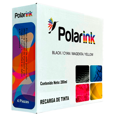 Kit 4 Botellas de Tinta Compatible con 664 de Epson 70ml c/u